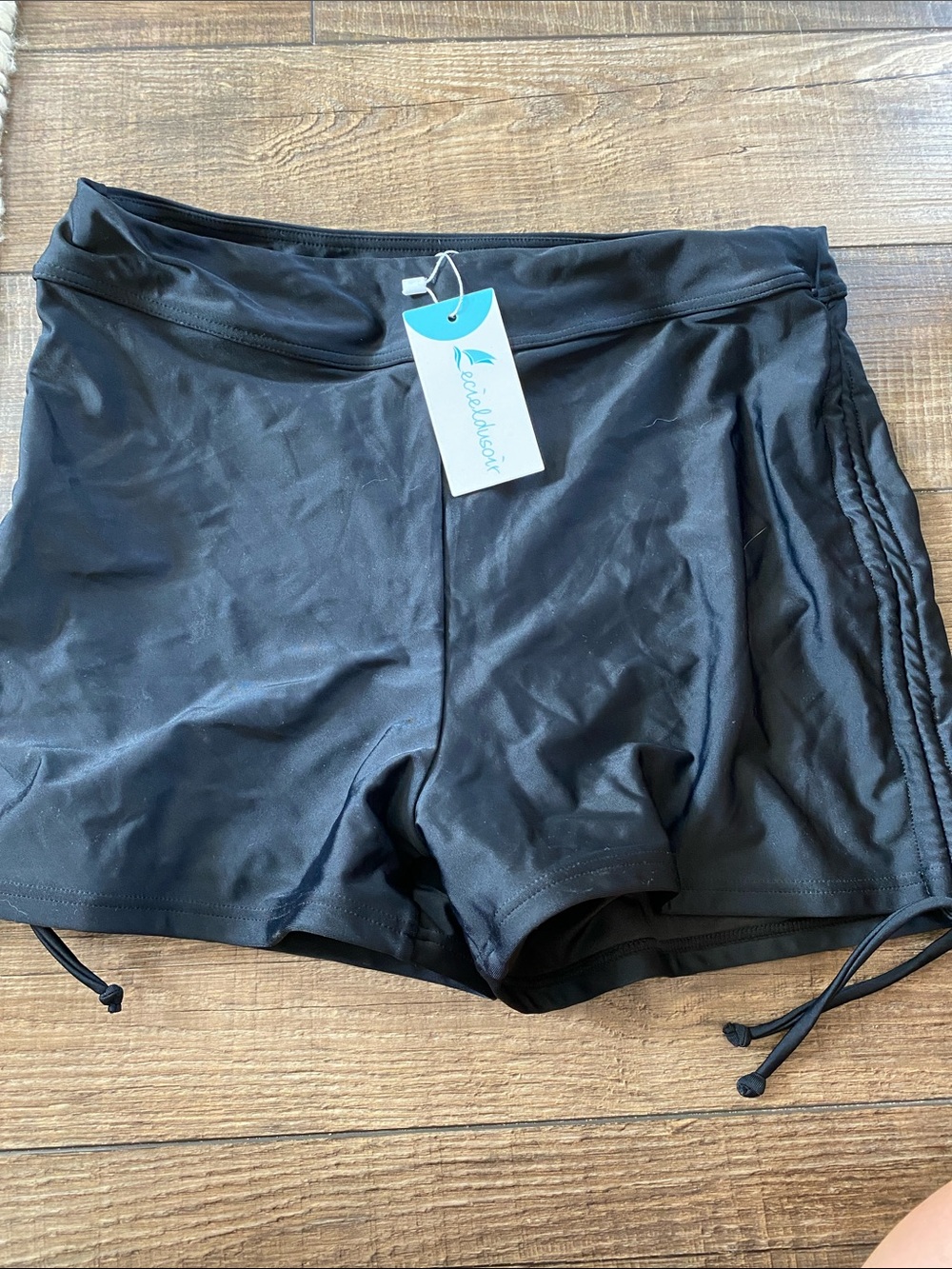 Amazon Women Swim Black Swim Shorts
